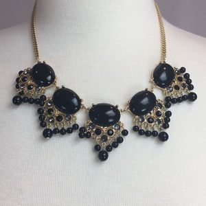 Mika Black Statement Necklace